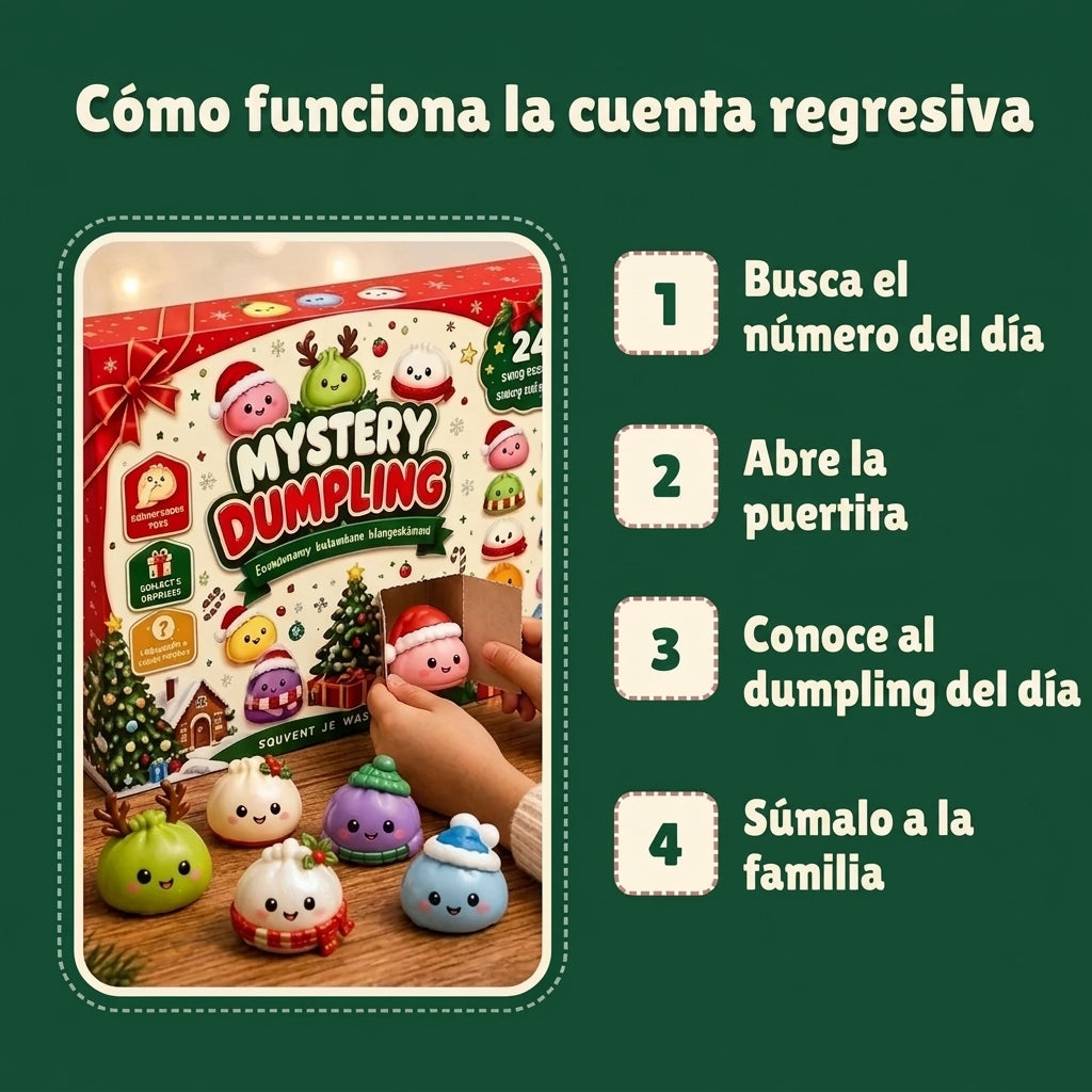 Cómo funciona la cuenta regresiva de Dumplingmas en 4 pasos